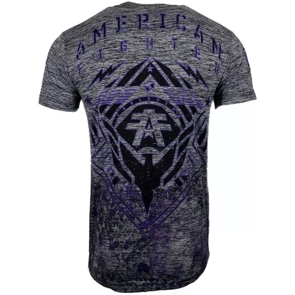 AMERICAN FIGHTER Men's T-Shirt WARDELL Gray Athlet - Picture 2 of 8